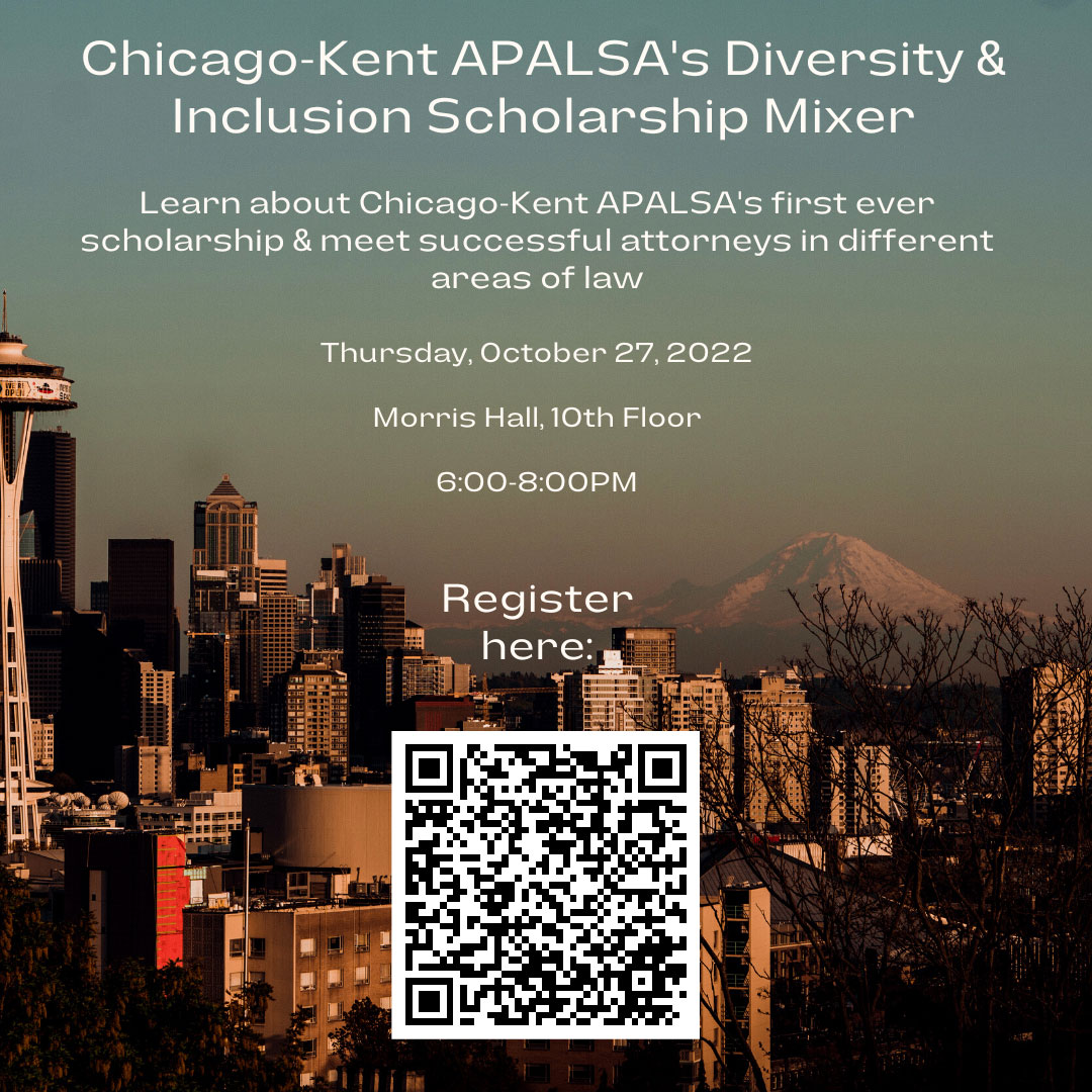 Flyer for APALSA"s Diversity & Inclusion Scholarship Mixer
