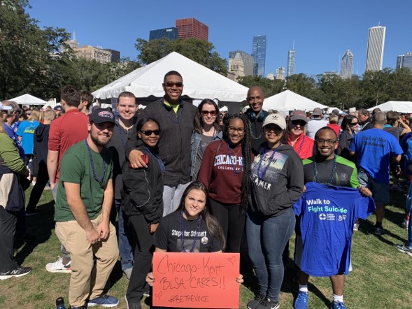 Chicago-Kent BLSA members at the 2018 Out of the Darkness Chicagoland Walk