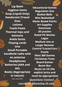 Donation Drive Useful Items List