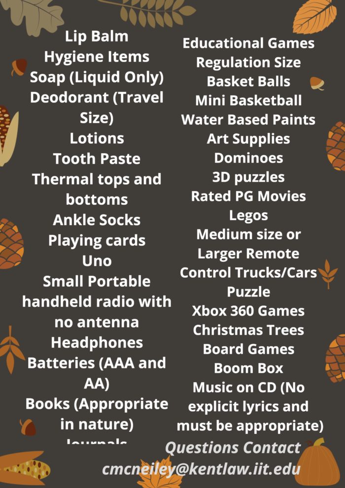 Donation Drive Useful Items List
