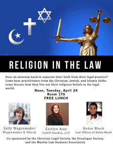 Religion in the Law flyer