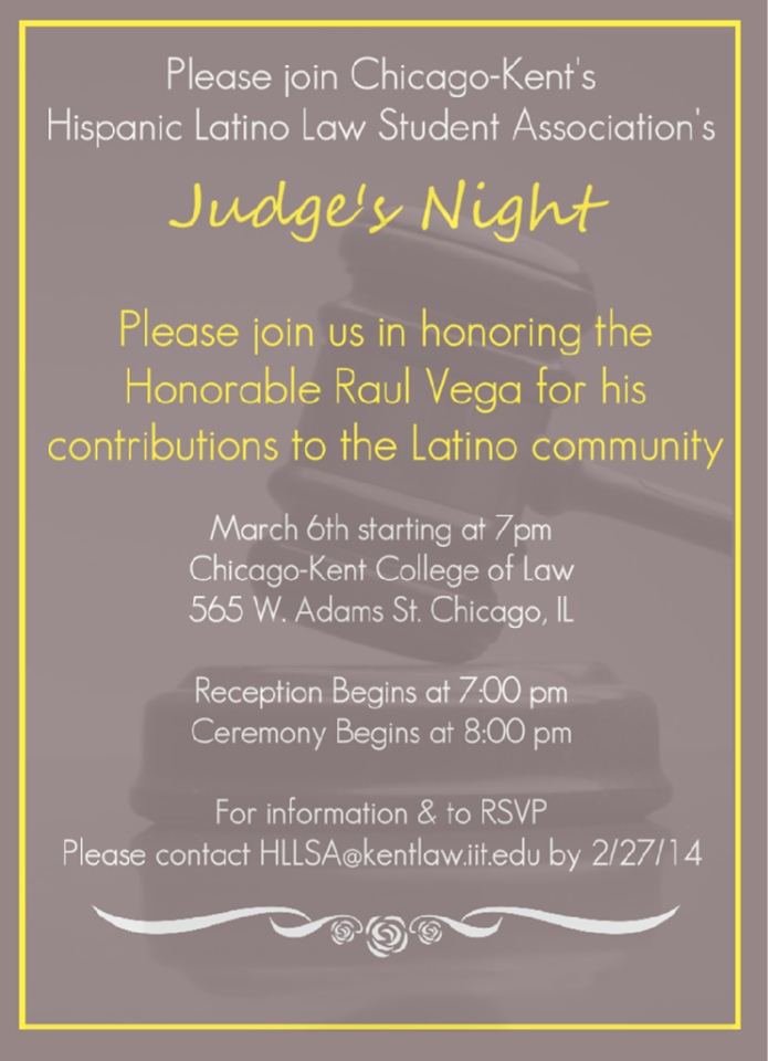 Judge's Night 2014 Flyer