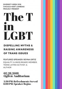 T in LGBT flyer