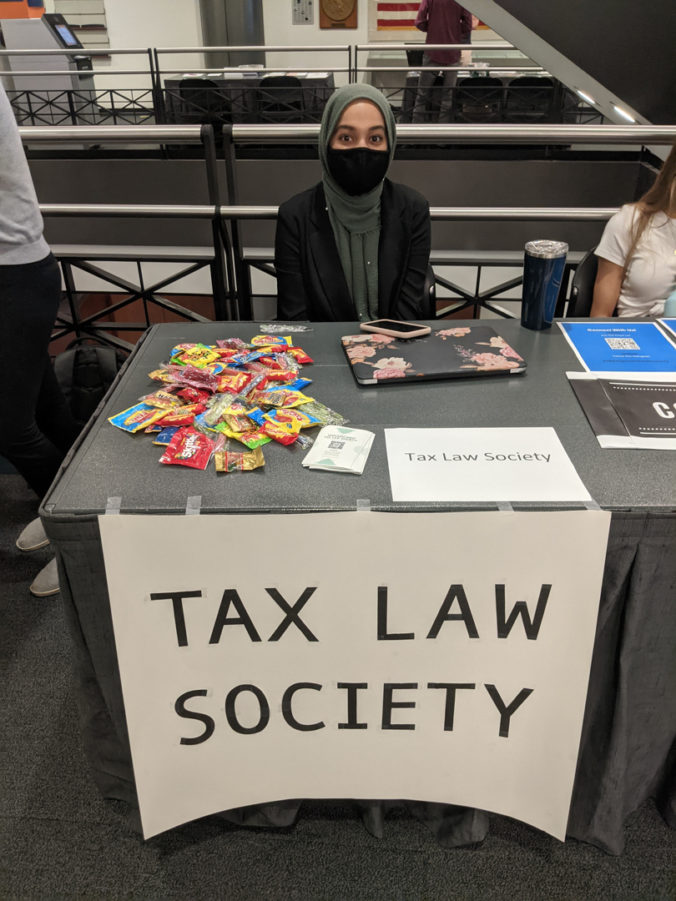 Tax Law Society at Fall 2021 Student Org Fair